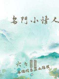 名门小情人
