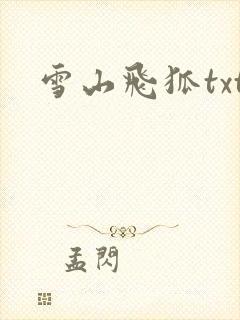 雪山飞狐txt