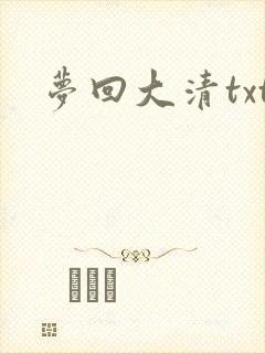 梦回大清txt