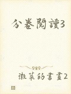 分卷阅读3