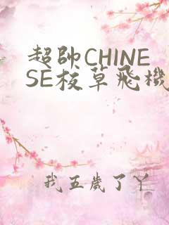 超帅CHINESE校草飞机BLUE