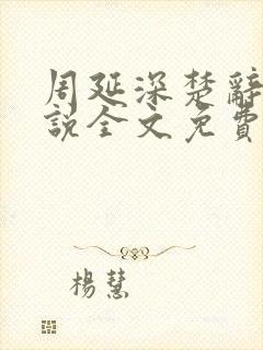 周延深楚辞的小说全文免费阅读