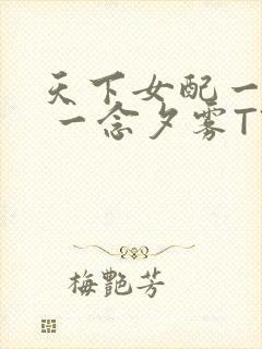 天下女配一般湿 一念夕雾TXT