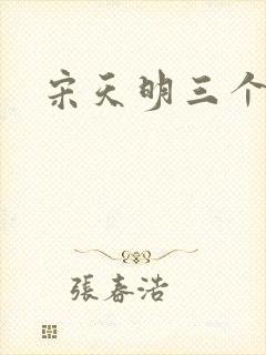 宋天明三个婆娘