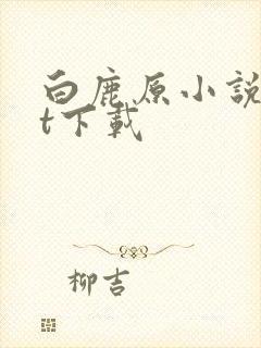 白鹿原小说txt下载