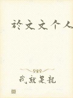 于文文个人简历