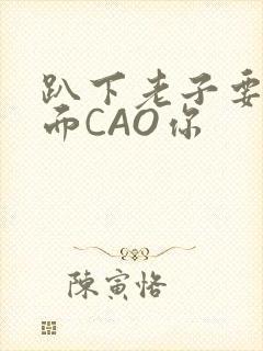 趴下老子要从后面CAO你