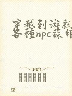 穿越到游戏里和各种npc苏绾