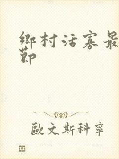 乡村活寡最新章节