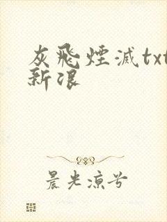 灰飞烟灭txt新浪