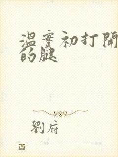 温实初打开眉庄的腿