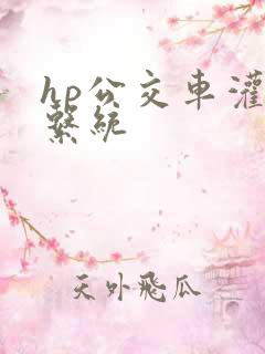 hp公交车灌溉系统