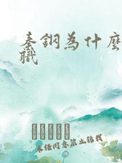 秦钢为什么被解职