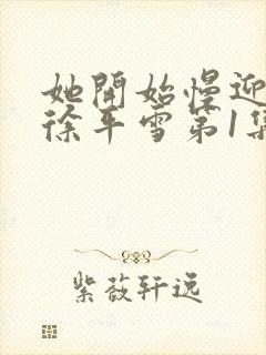 她开始慢迎迎合徐平雪第1集