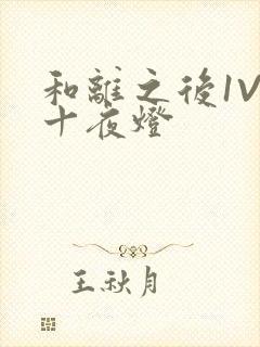 和离之后1V1十夜灯
