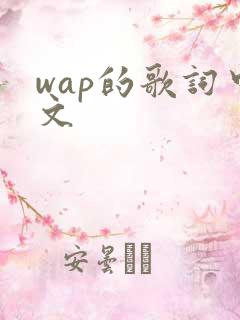 wap的歌词中文
