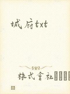 城府txt