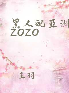 黑人配亚洲女人ZOZO