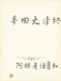 梦回大清终结篇