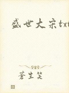 盛世大宋txt
