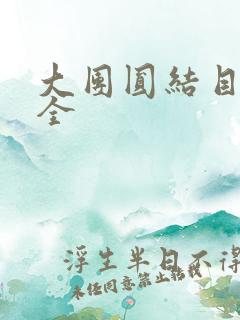 大团圆结目录大全