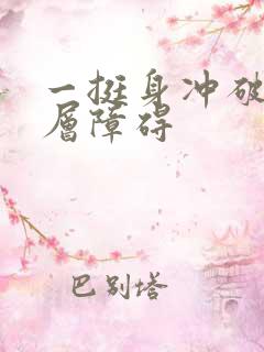 一挺身冲破了那层障碍