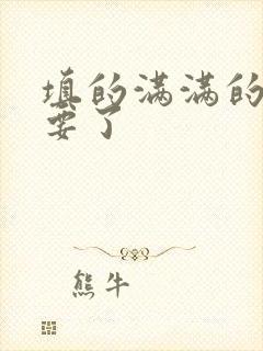 填的满满的 不要了