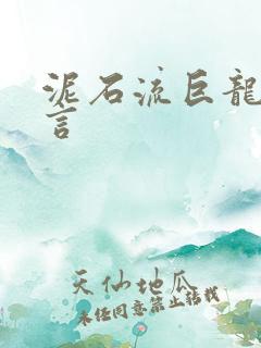 泥石流巨龙系谣言