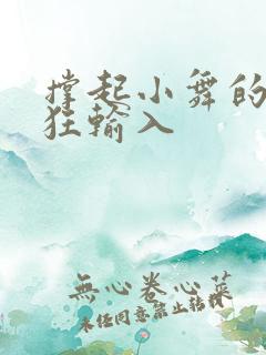 撑起小舞的腿疯狂输入