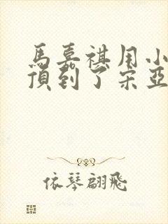 马嘉祺用小小马顶到了宋亚轩