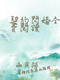 契约闪婚全文免费阅读