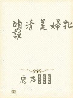 明清美妇牝户小说