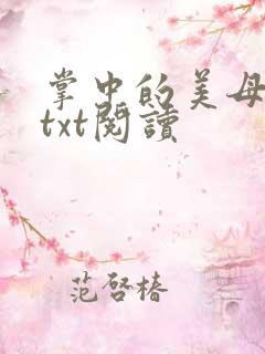 掌中的美母版主txt阅读