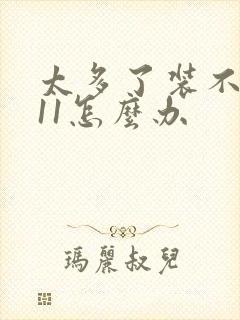 太多了装不下h11怎么办