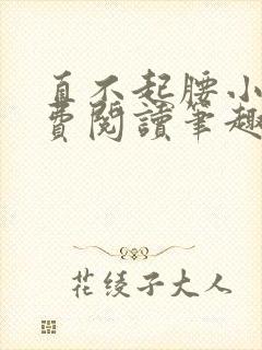 直不起腰小说免费阅读笔趣阁无弹窗