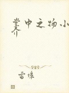 掌中之物小说简介