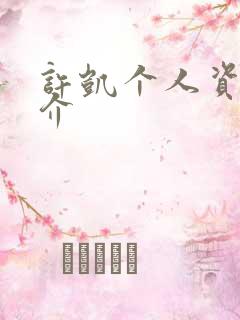 许凯个人资料简介