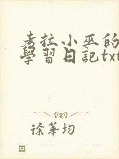 考拉小巫的英语学习日记txt
