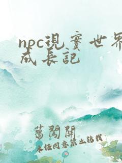 npc现实世界成长记