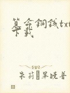 篡命铜钱txt下载