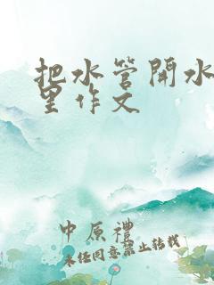 把水管开水放B里作文