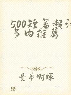 500短篇超污多肉推荐