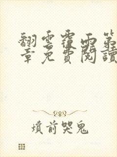 翻云覆雨第26章免费阅读全文