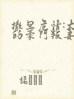 撒旦危情:大亨的豪门叛妻