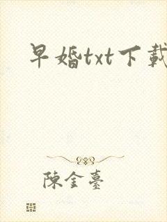 早婚txt下载