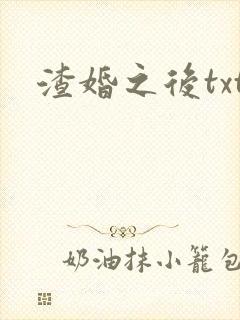 渣婚之后txt