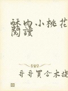 酥肉小桃花全文阅读