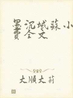 墨沉域苏小柠免费全文