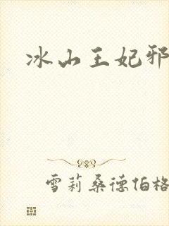 冰山王妃邪魅爷