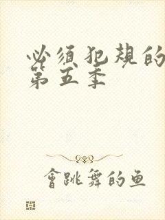 必须犯规的游戏第五季